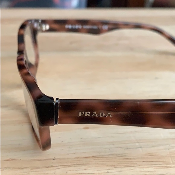 PRADA WOMENS TORTOISE SHELL DESIGNER GLASSES NWT - Picture 2 of 7